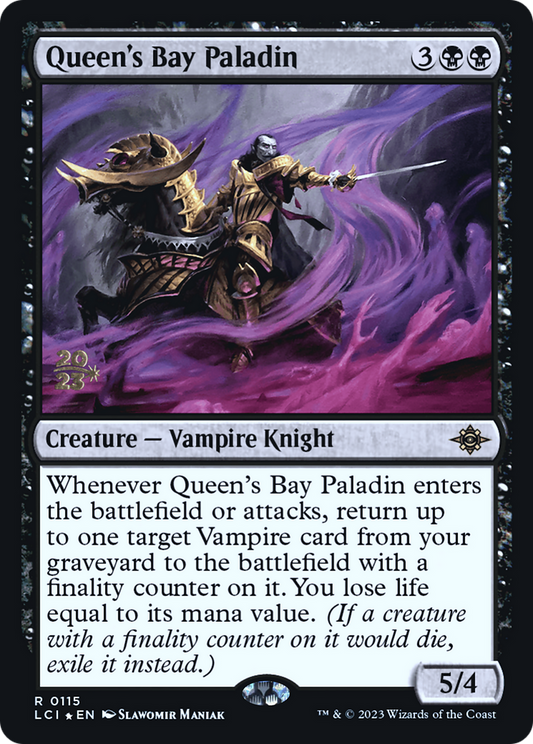 Queen's Bay Paladin (PRE-115) - The Lost Caverns of Ixalan Promos (Prerelease) Foil
