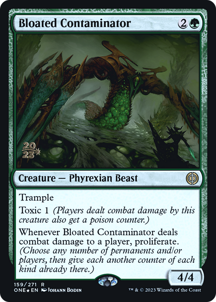 Bloated Contaminator (PRE-159) - Phyrexia: All Will Be One Promos (Prerelease) Foil