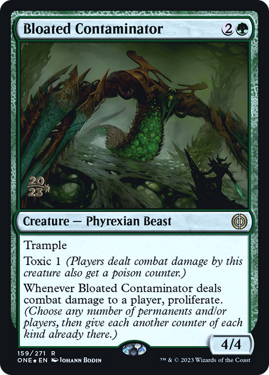 Bloated Contaminator (PRE-159) - Phyrexia: All Will Be One Promos (Prerelease) Foil
