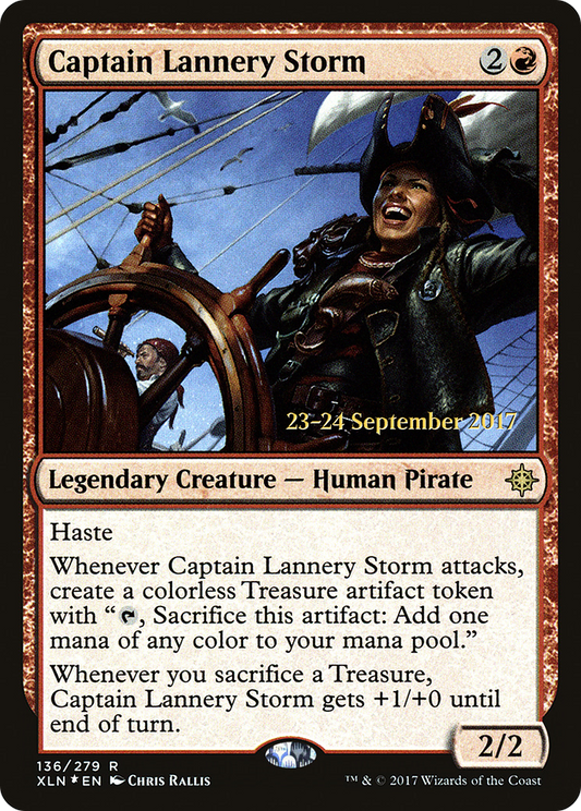 Captain Lannery Storm (PXLN-136S) - Ixalan Promos Foil