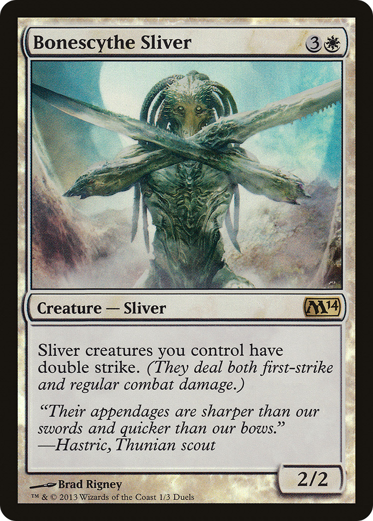 Bonescythe Sliver (PDP14-001) - Duels of the Planeswalkers 2014 Promos  Foil