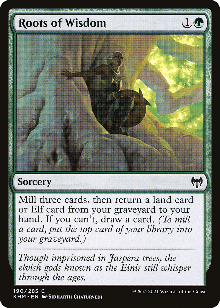 Roots of Wisdom  (KHM-190) - Kaldheim Foil