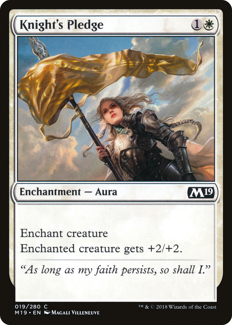 Knight's Pledge (M19-019) - Core Set 2019