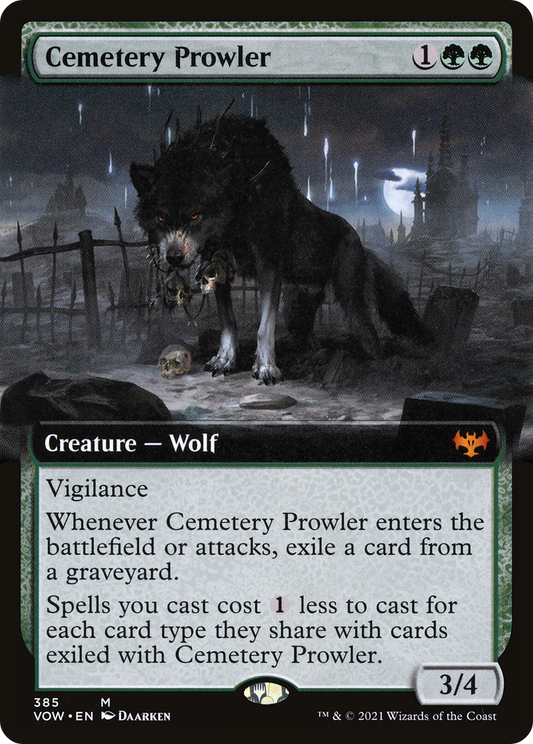 Cemetery Prowler (VOW-385) - Innistrad: Crimson Vow: (Extended Art) Foil