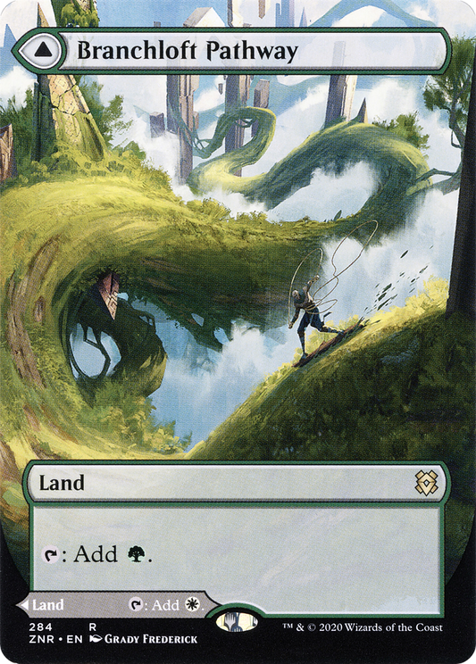 Branchloft Pathway // Boulderloft Pathway  (Borderless)(ZNR-284) - Zendikar Rising: (Showcase) Foil