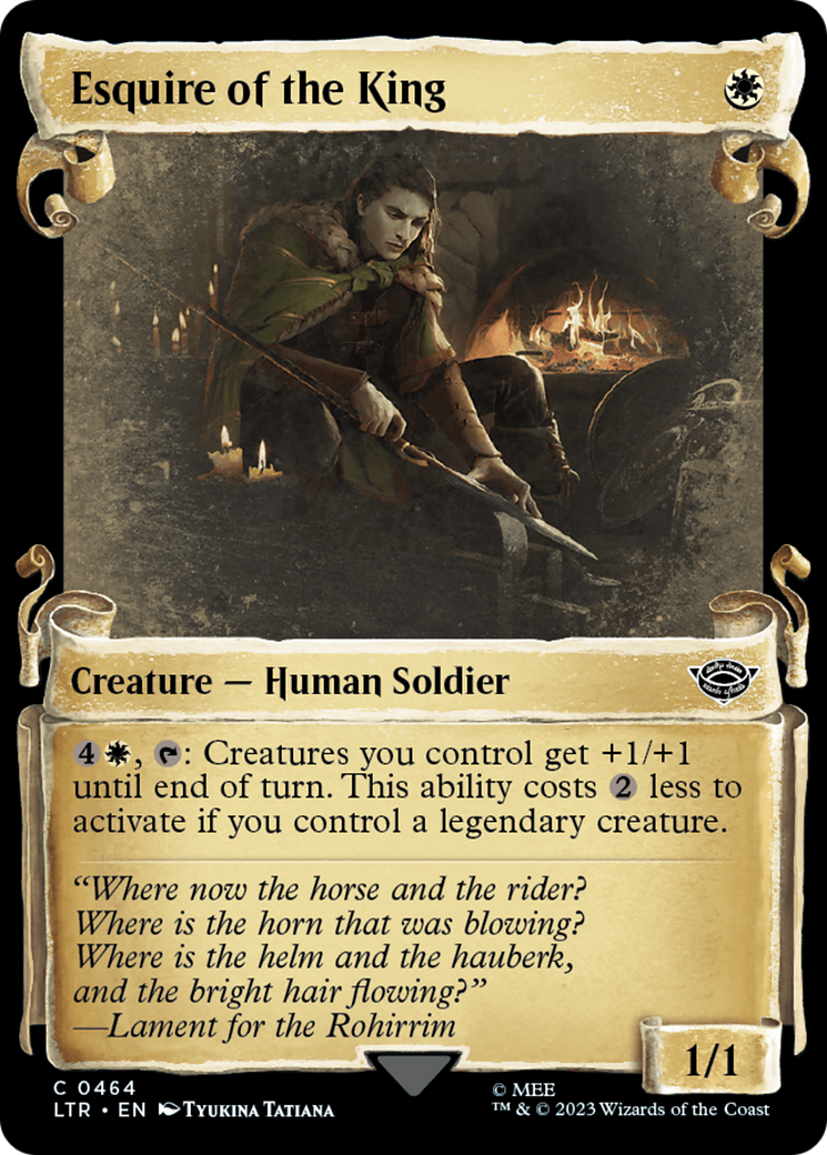Esquire of the King (Showcase Scrolls) (LTR-464) - The Lord of the Rings: Tales of Middle-earth: (Showcase) Foil