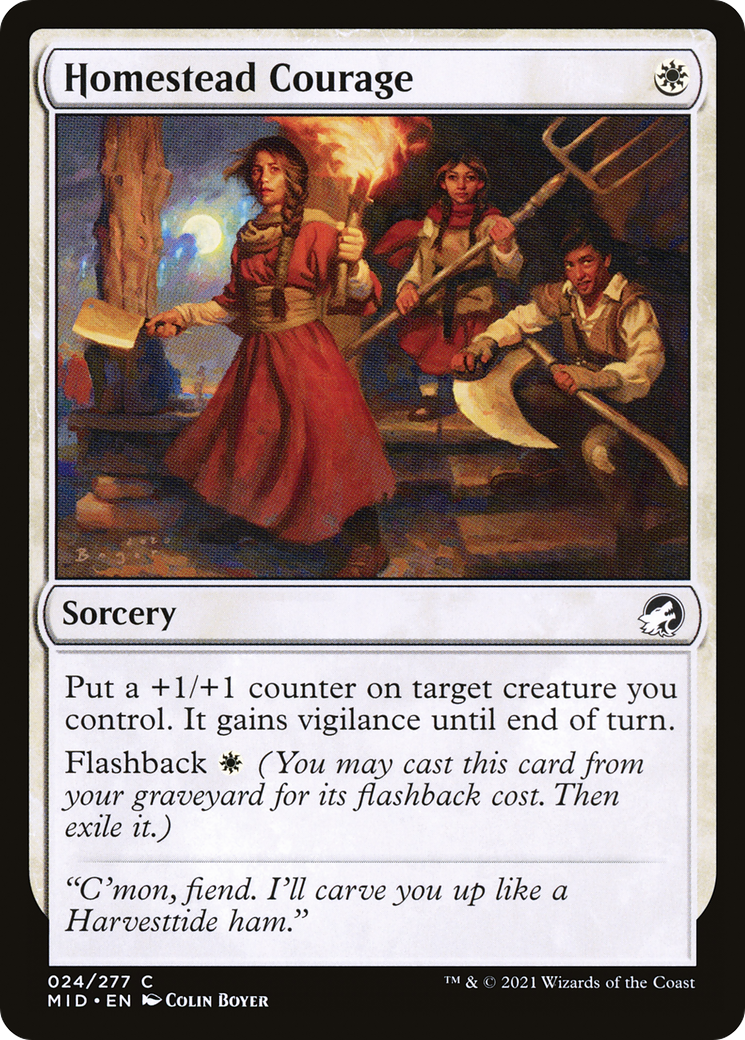 Homestead Courage (MID-024) - Innistrad: Midnight Hunt