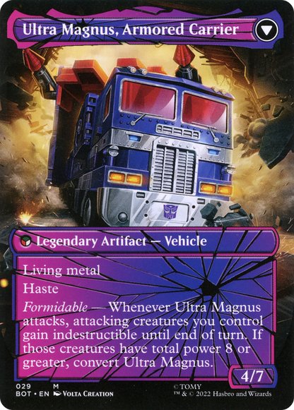 Ultra Magnus, Tactician // Ultra Magnus, Armored Carrier (BOT-029) - Transformers: (convertdfc, shatteredglass) (Borderless)