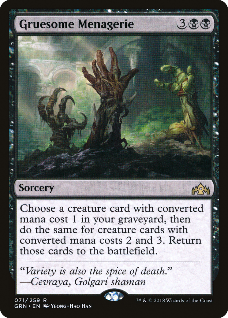 Gruesome Menagerie (GRN-071) - Guilds of Ravnica Foil