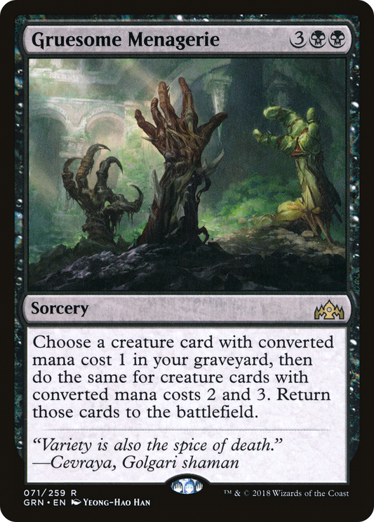 Gruesome Menagerie (GRN-071) - Guilds of Ravnica Foil