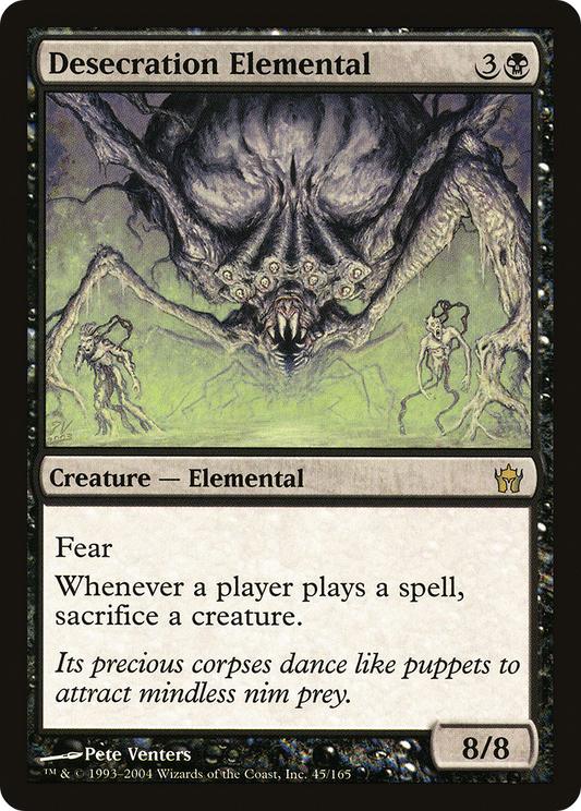 Desecration Elemental (5DN-045) - Fifth Dawn Foil