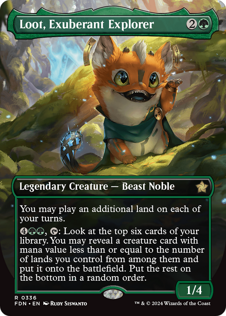 Loot, Exuberant Explorer (Borderless) (FDN-336) - Foundations (Borderless)