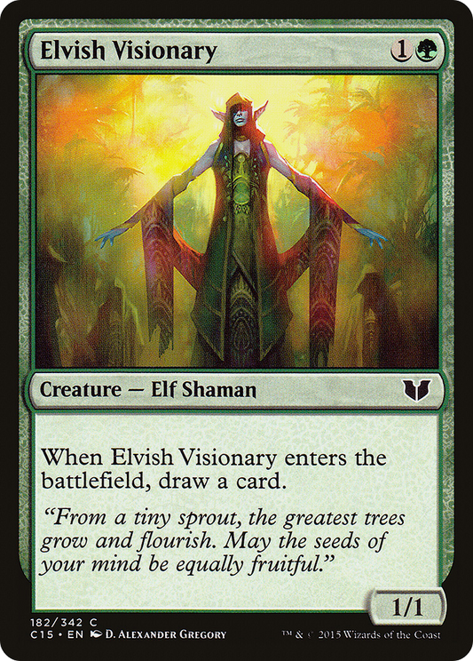 Elvish Visionary (C15-182) - Commander 2015