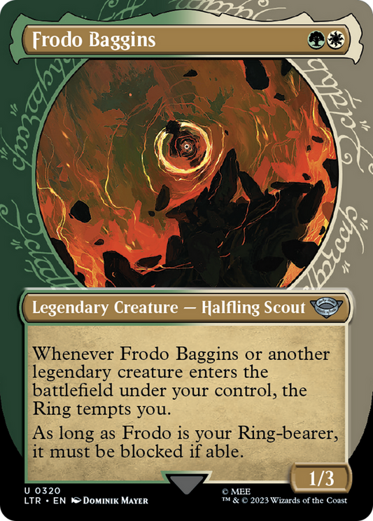 Frodo Baggins (Showcase) (LTR-320) - The Lord of the Rings: Tales of Middle-earth: (Showcase) (Borderless) Foil