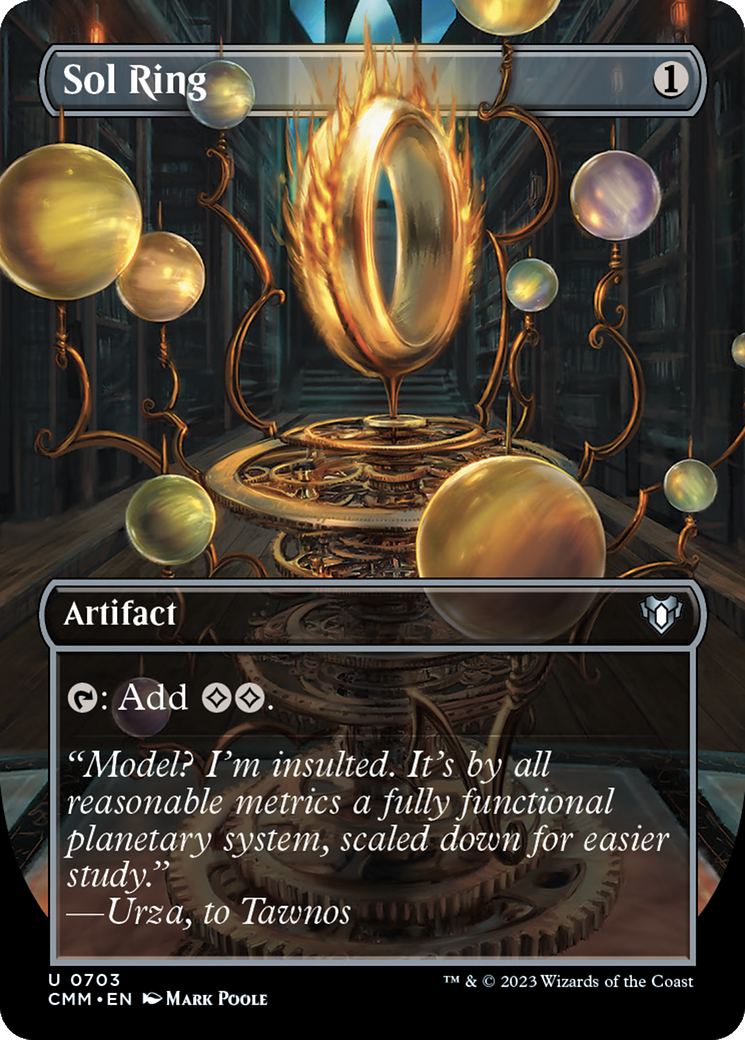 Sol Ring  (Borderless)(CMM-703) - Commander Masters