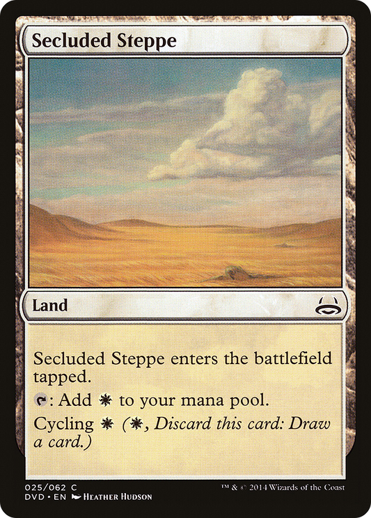 Secluded Steppe (DVD-025) - Duel Decks Anthology: Divine vs. Demonic