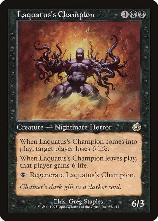 Laquatus's Champion (TOR-067) - Torment Foil