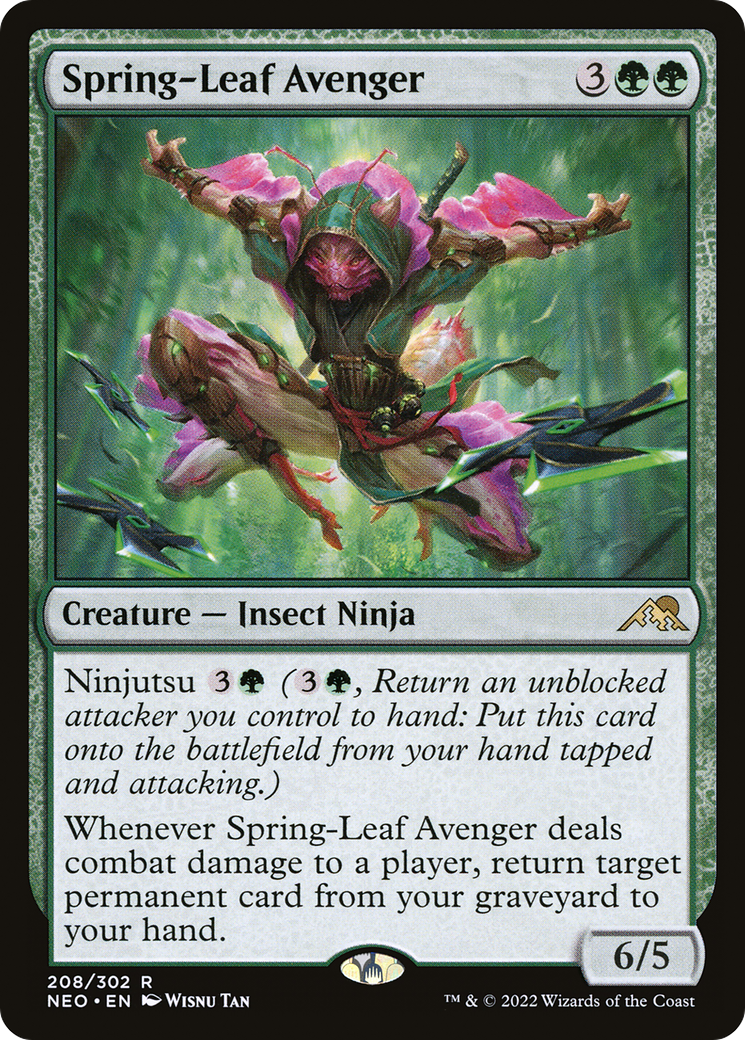 Spring-Leaf Avenger (NEO-208) - Kamigawa: Neon Dynasty