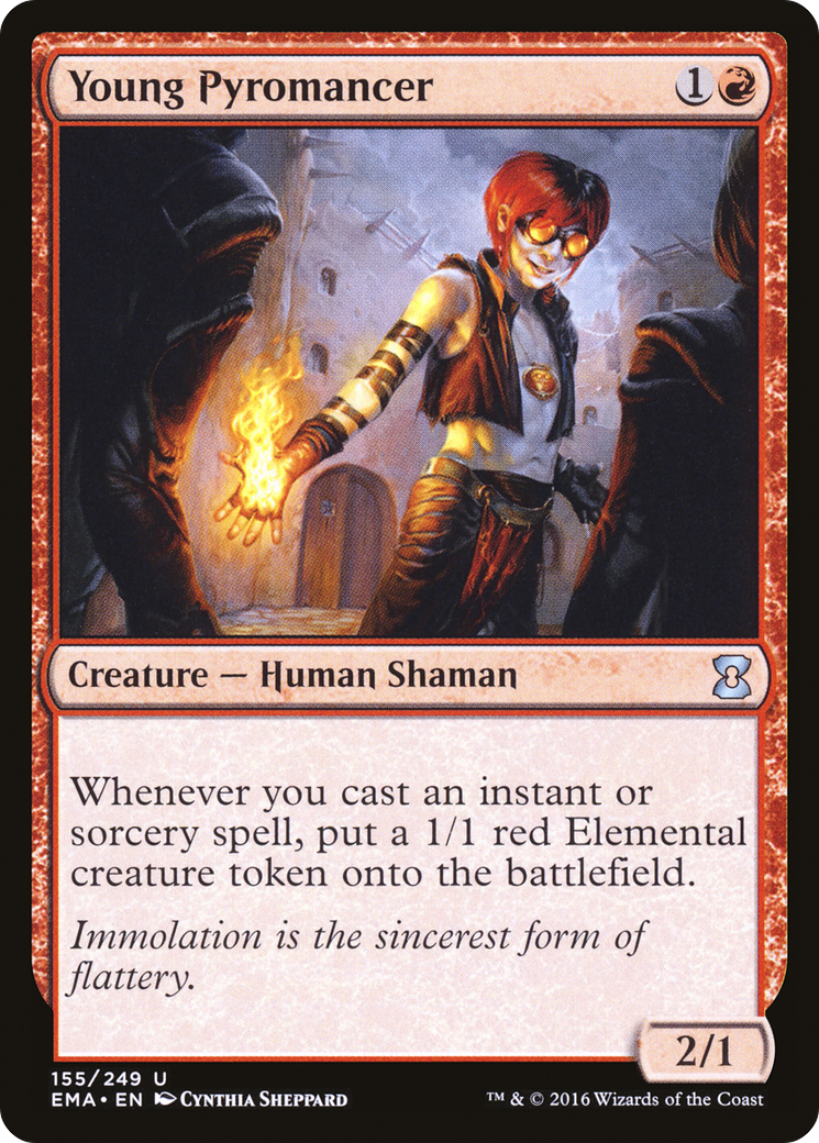 Young Pyromancer  (EMA-155) - Eternal Masters Foil