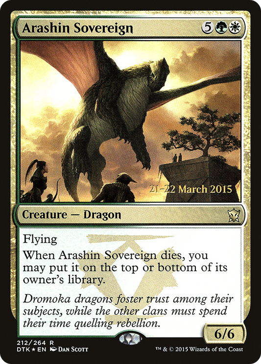 Arashin Sovereign (PRE-212S) - Dragons of Tarkir Promos (Prerelease) Foil