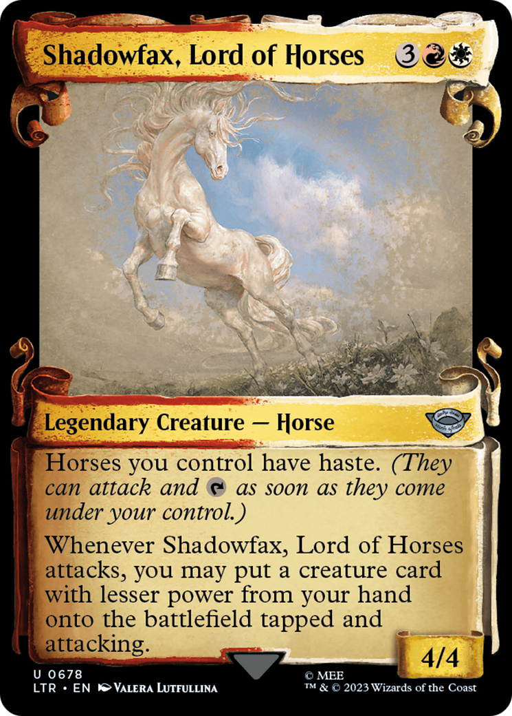 Shadowfax, Lord of Horses (Showcase Scrolls) (LTR-678) - The Lord of the Rings: Tales of Middle-earth: (Showcase)