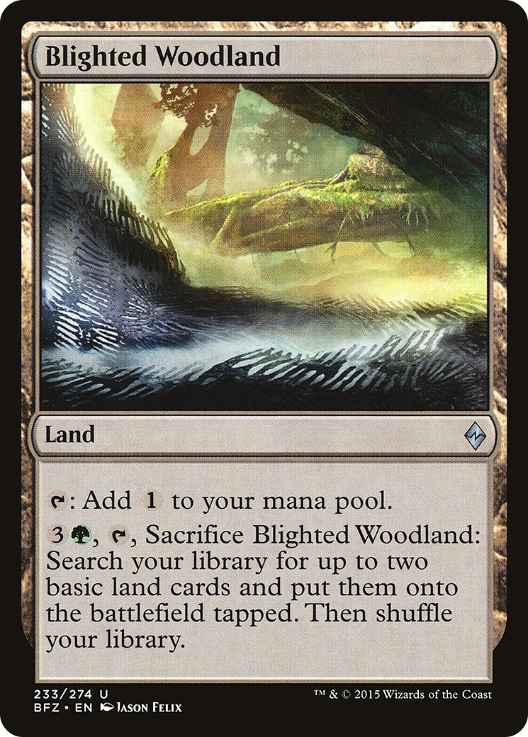 Blighted Woodland (BFZ-233) - Battle for Zendikar
