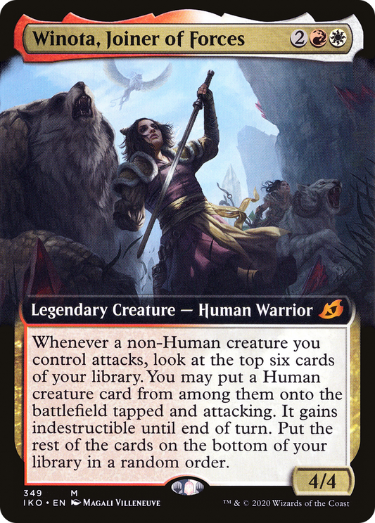 Winota, Joiner of Forces (IKO-349) - Ikoria: Lair of Behemoths: (Extended Art)