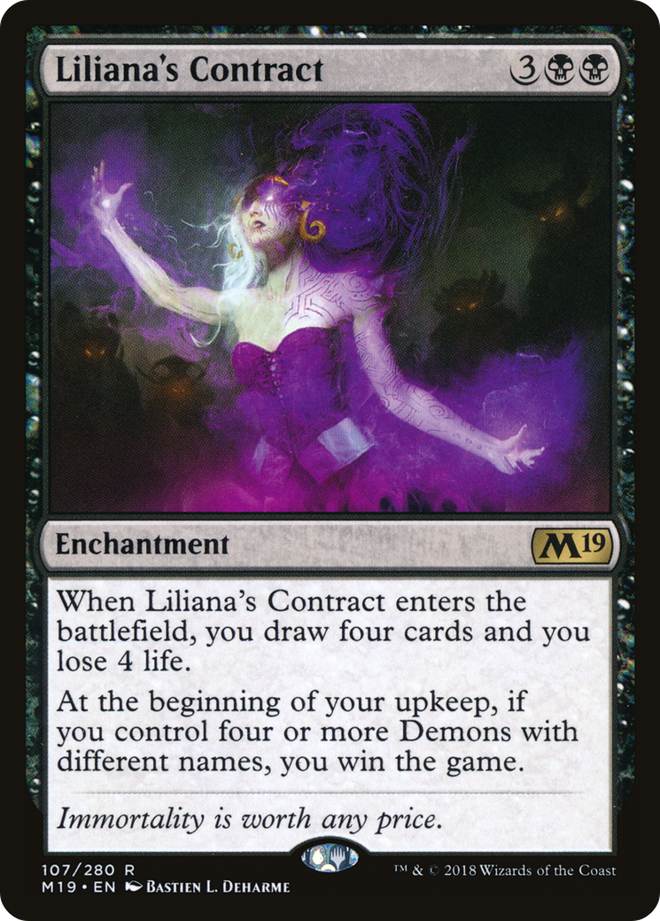 Liliana's Contract (M19-107) - Core Set 2019 Foil