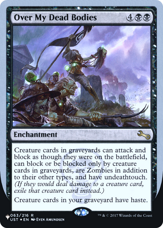 Over My Dead Bodies (LIST-063/216) - The List (Unfinity Foil Edition) Foil