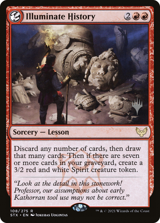 Illuminate History (PSTX-108P) - Strixhaven: School of Mages Promos: (lesson) Foil