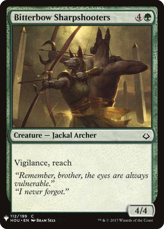 Bitterbow Sharpshooters (LIST-HOU-112) - The List