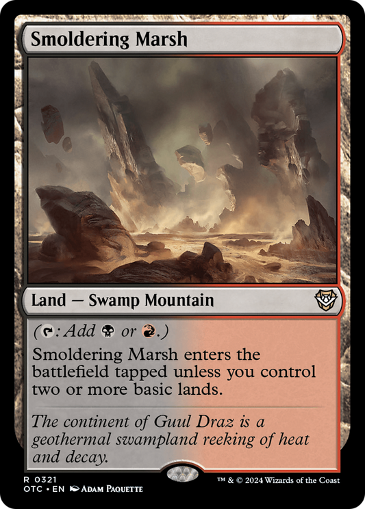 Smoldering Marsh (OTC-321) - Outlaws of Thunder Junction Commander