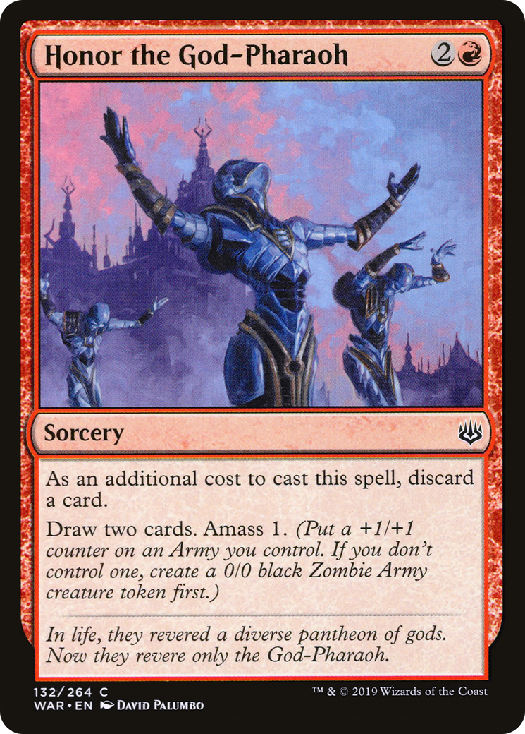 Honor the God-Pharaoh  (WAR-132) - War of the Spark Foil