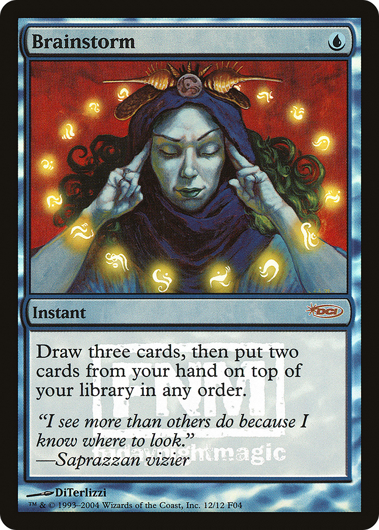 Brainstorm (FNM-012) - Friday Night Magic 2004 Foil