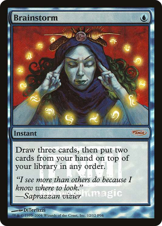 Brainstorm (FNM-012) - Friday Night Magic 2004 Foil