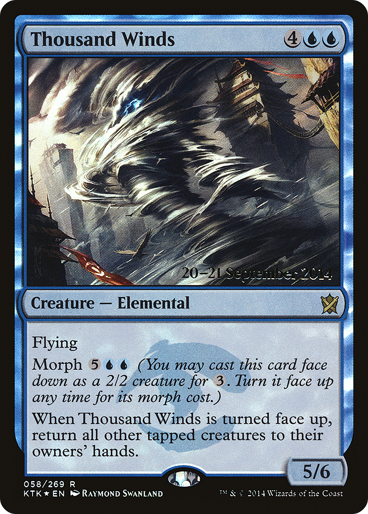 Thousand Winds (PRE-58S) - Khans of Tarkir Promos (Prerelease) Foil
