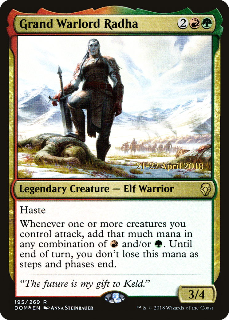 Grand Warlord Radha (PDOM-195S) - Dominaria Promos Foil