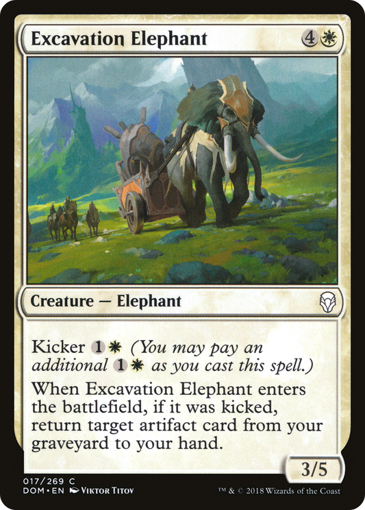 Excavation Elephant (DOM-017) - Dominaria