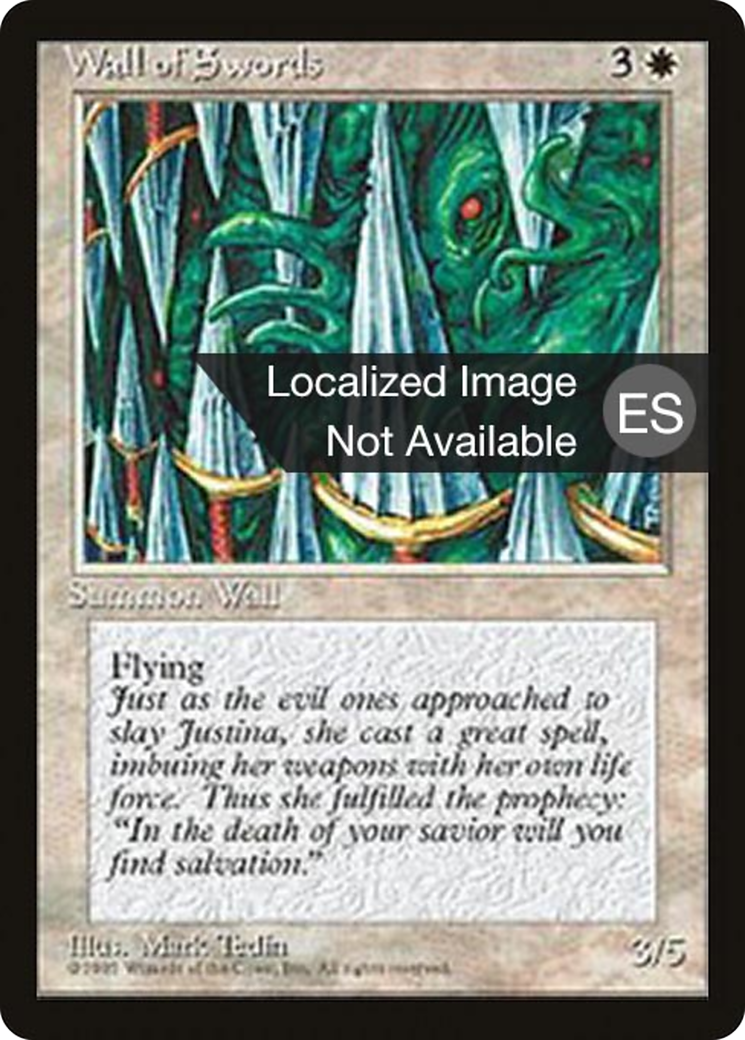 Wall of Swords (4BB-055) - Fourth Edition Foreign Black Border