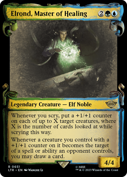 Elrond, Master of Healing (LTR-651) - The Lord of the Rings: Tales of Middle-earth: (Showcase) Foil