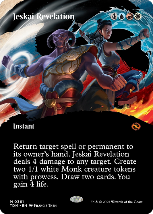 Jeskai Revelation  (TDM-361) - Tarkir: Dragonstorm: (Showcase) Foil