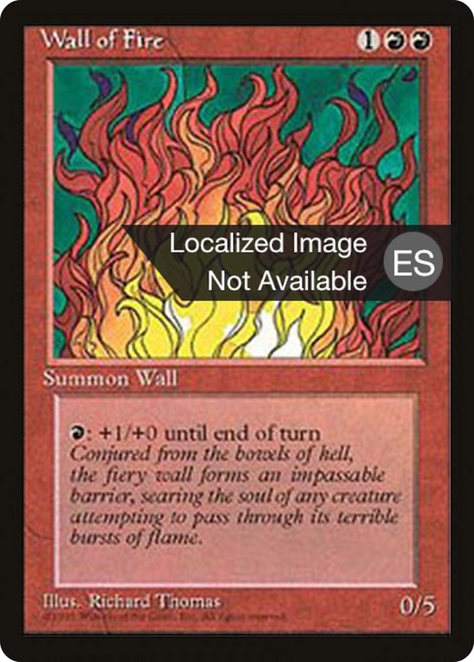 Wall of Fire (4BB-230) - Fourth Edition Foreign Black Border