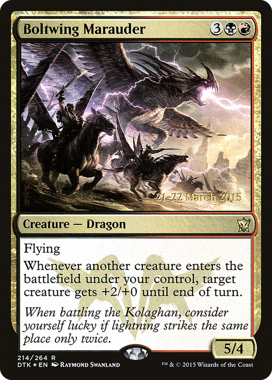 Boltwing Marauder (PRE-214S) - Dragons of Tarkir Promos (Prerelease) Foil