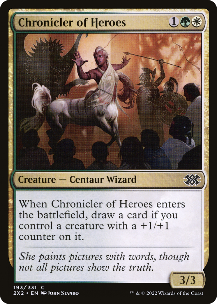 Chronicler of Heroes (2X2-193) - Double Masters 2022 Foil