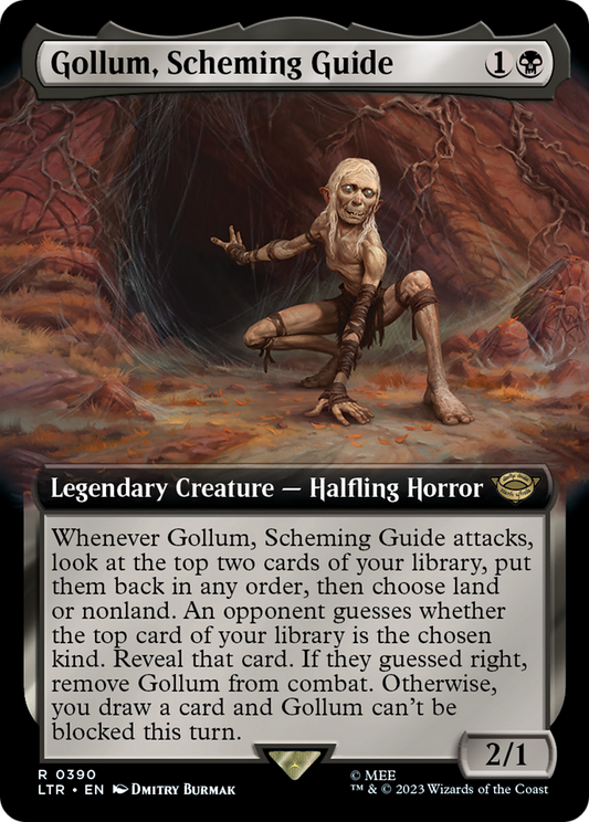Gollum, Scheming Guide (Extended Art) (LTR-390) - The Lord of the Rings: Tales of Middle-earth: (Extended Art)