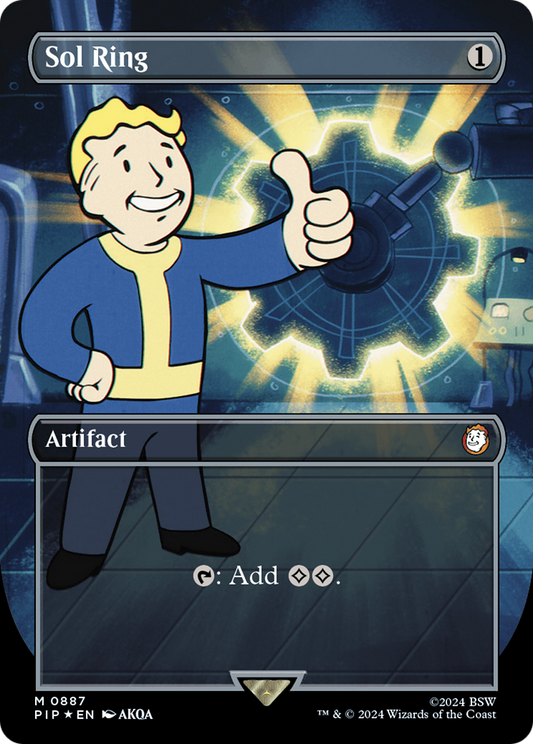 Sol Ring (PIP-887) - Fallout (Borderless) Foil