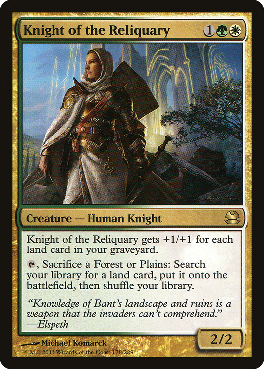 Knight of the Reliquary (MMA-178) - Modern Masters Foil