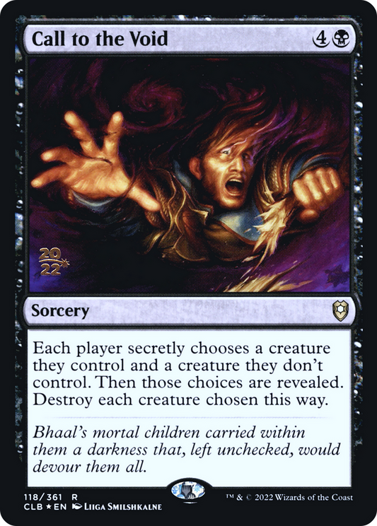 Call to the Void (PRE-118S) - Battle for Baldur's Gate Promos (Prerelease) Foil