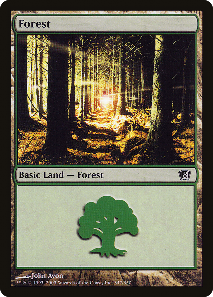 Forest (8ED-347★) - Eighth Edition Foil