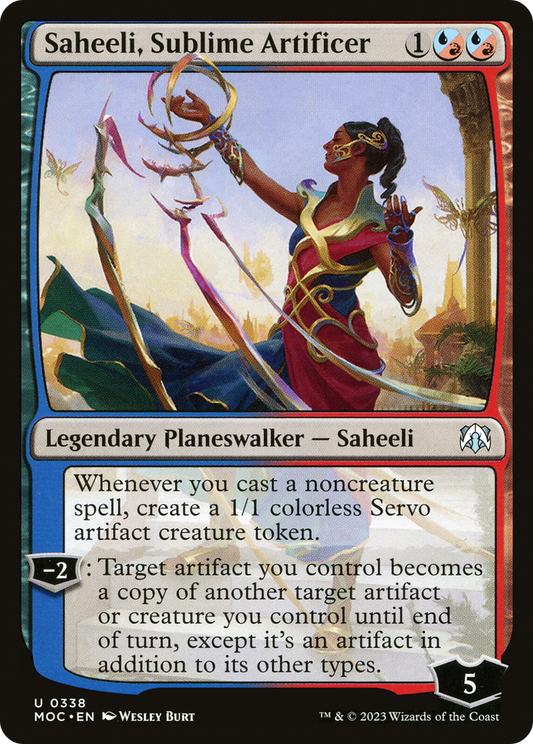 Saheeli, Sublime Artificer (MOC-338) - March of the Machine Commander